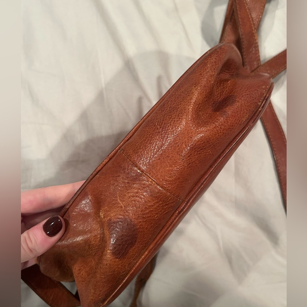 Vintage Il Bisonte pebble leather crossbody bag - Picture 8 of 10